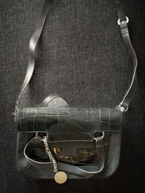 Stuart Weitzman | Suede / Crocodile leather | shoulder / cross body bag